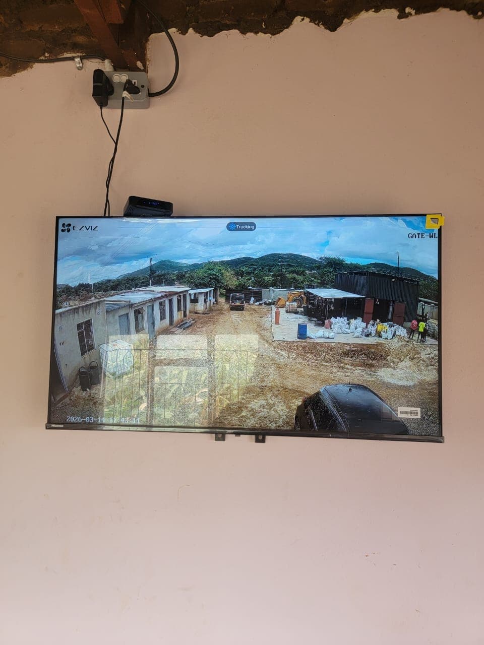 Centurion D5 gate motor installed at sliding gate
